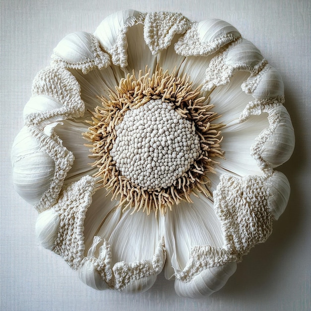 ręcznie haftowana poduszka z kwiatowym wzorem